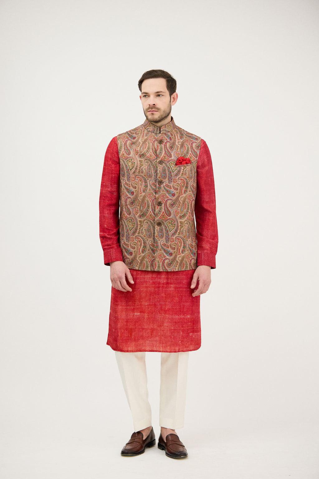 Zardozi Paisley Nehru Jacket