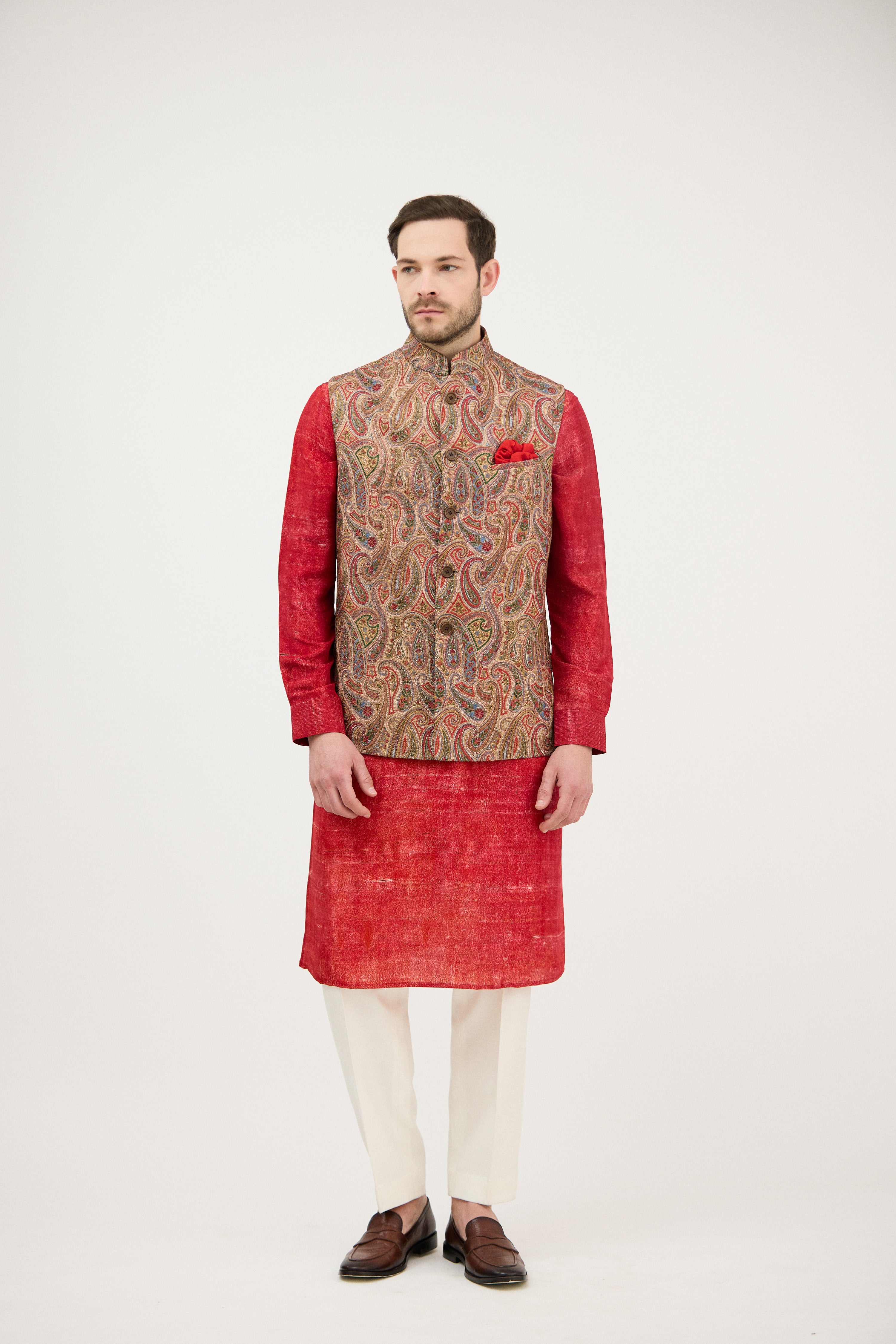 Zardozi Paisley Nehru Jacket