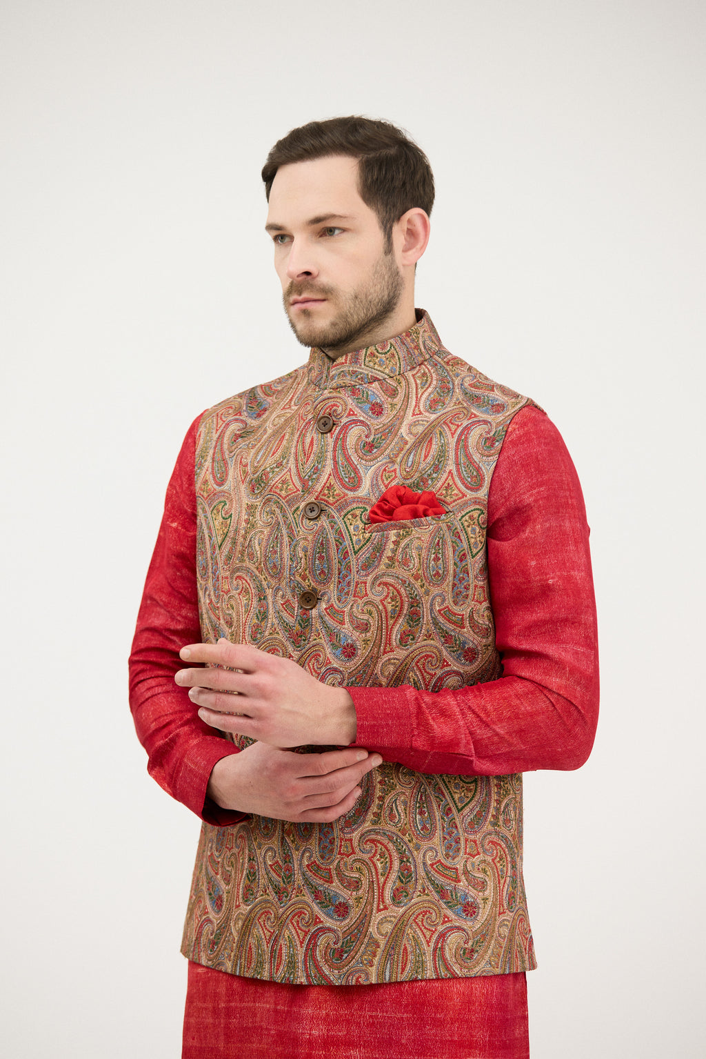 Zardozi Paisley Nehru Jacket