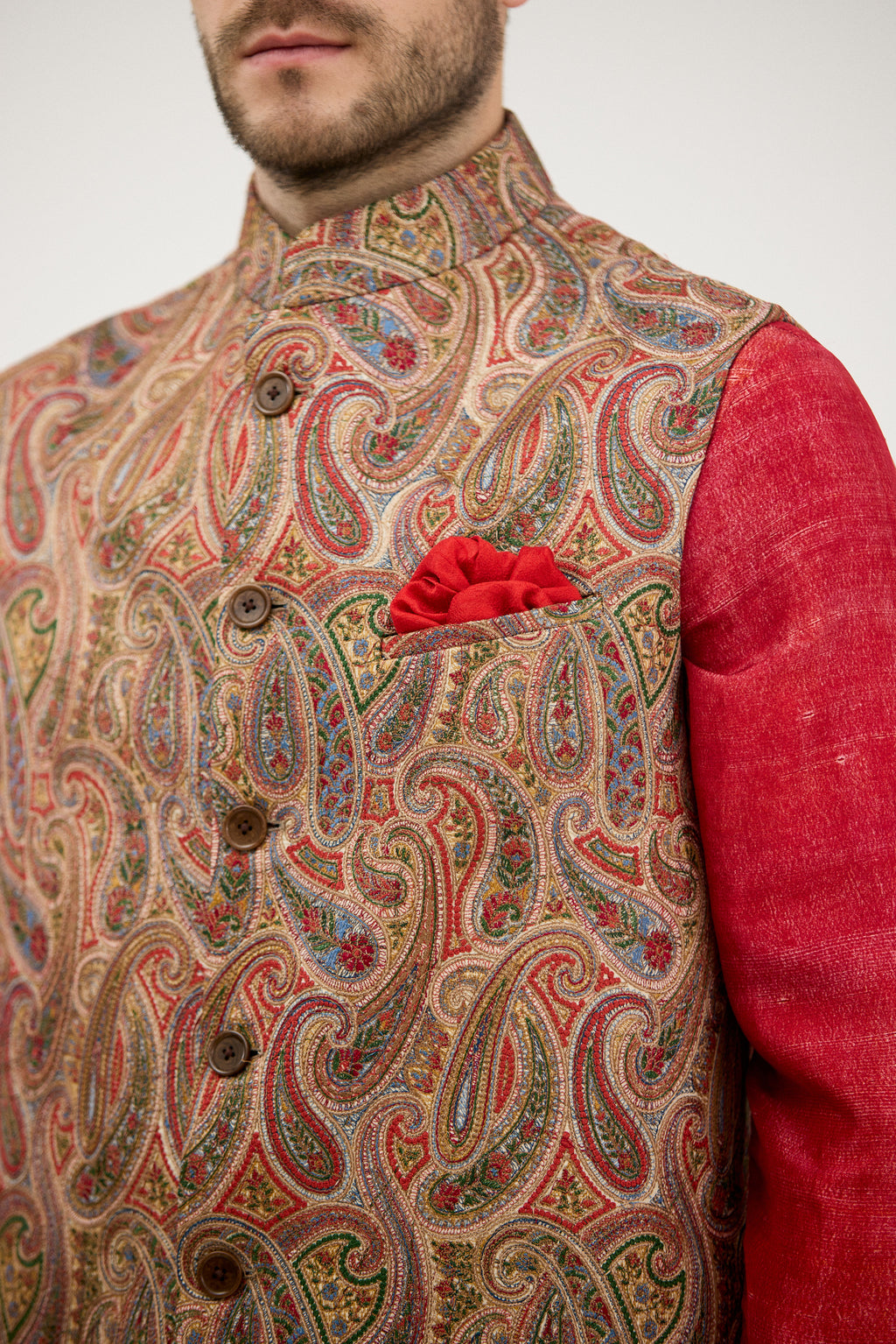 Zardozi Paisley Nehru Jacket