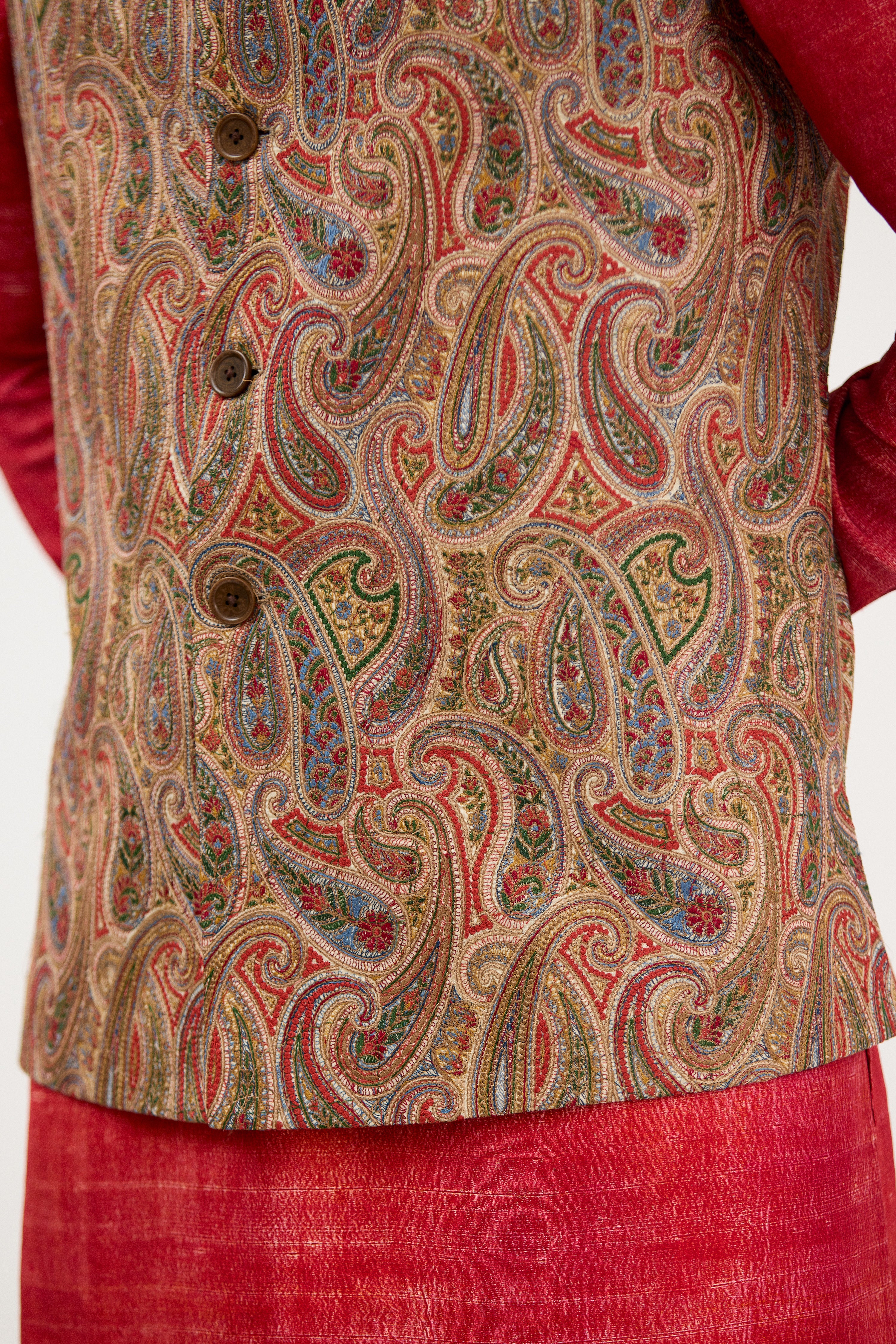 Zardozi Paisley Nehru Jacket